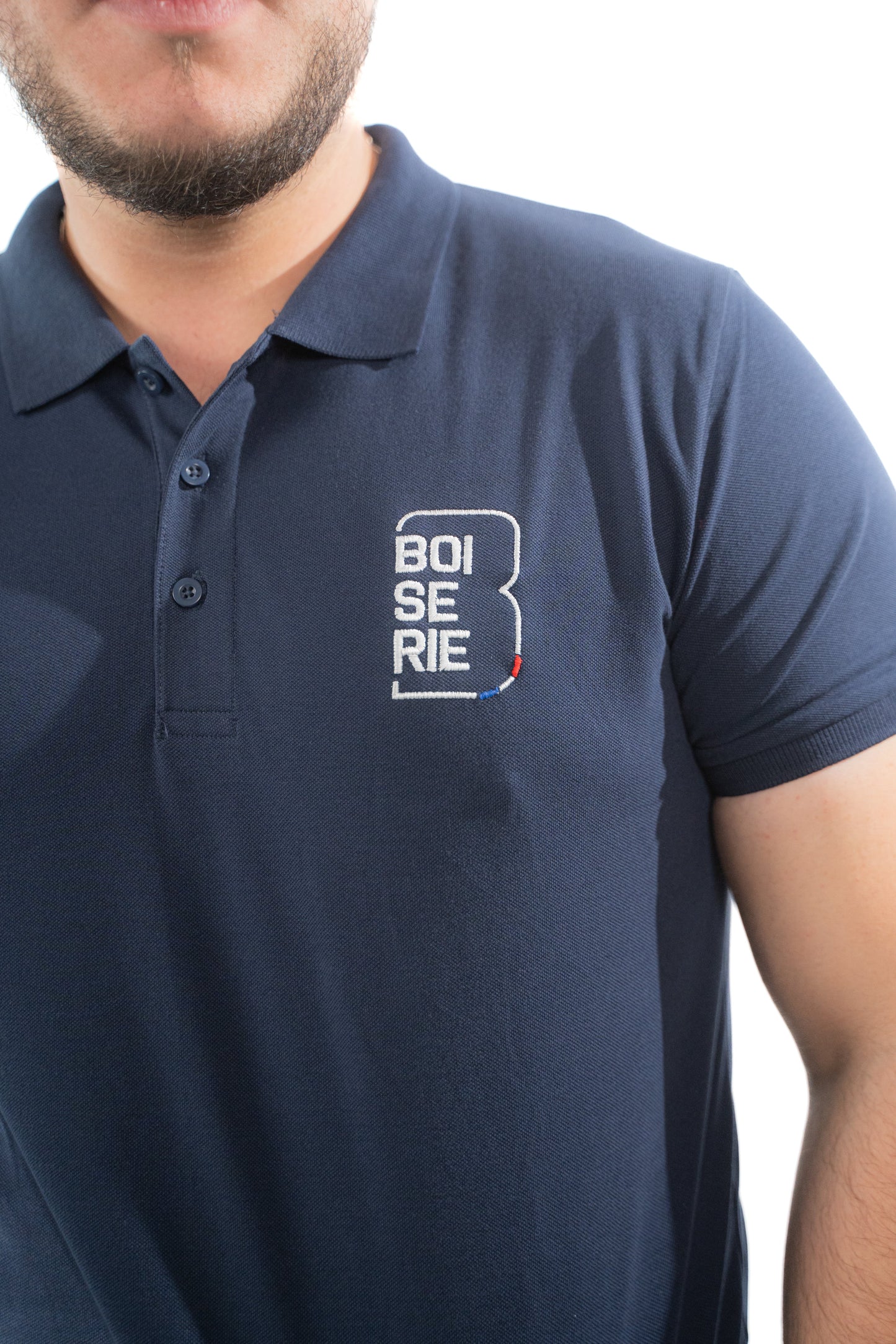 LE POLO BLEU BRODÉ BOI SE RIE