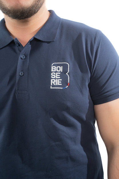 LE POLO BLEU BRODÉ BOI SE RIE