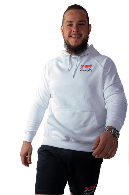 LE SWEAT BOISERIE RACING TEAM BLANC