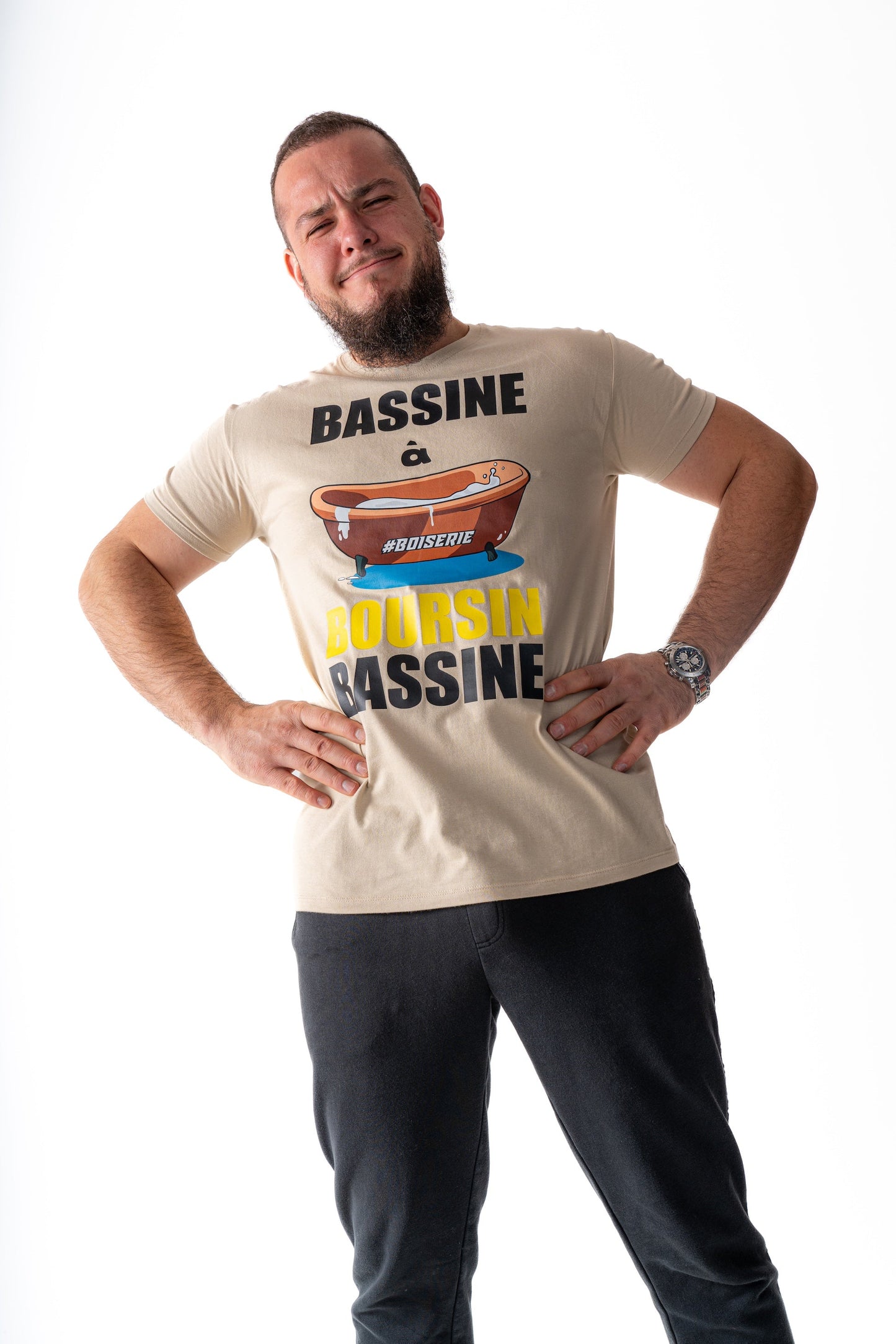 LE T-SHIRT BASSINE A BOURSIN