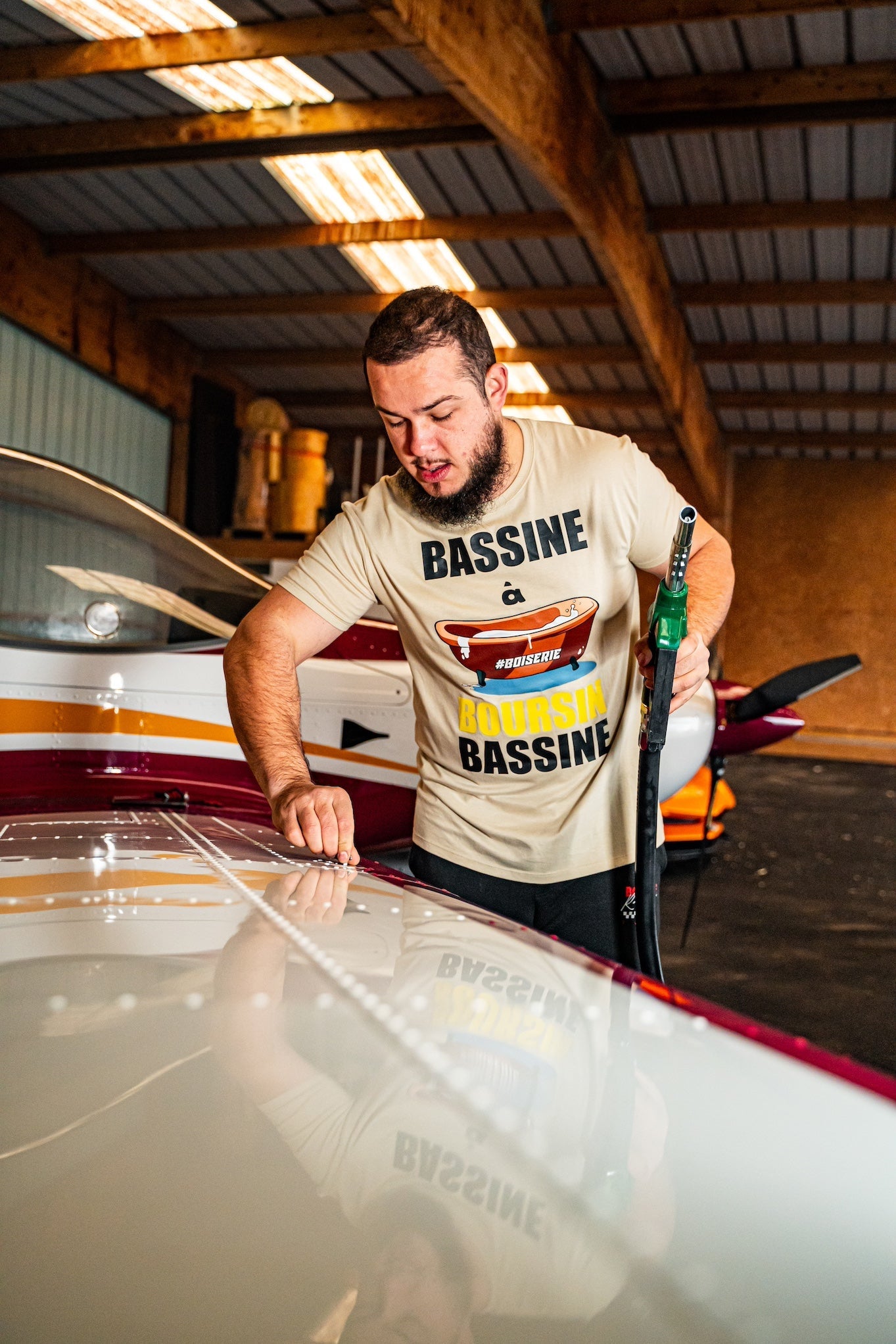 LE T-SHIRT BASSINE A BOURSIN