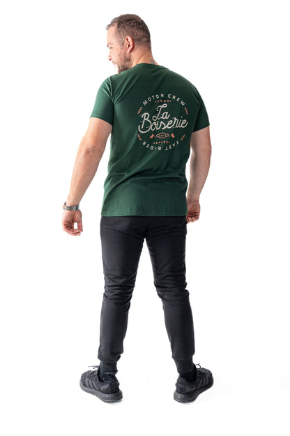 LE T-SHIRT BOISERIE MOTOR CREW VERT