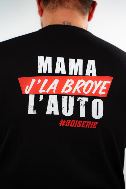 LE T-SHIRT NOIR J'LA BROYE L'AUTO