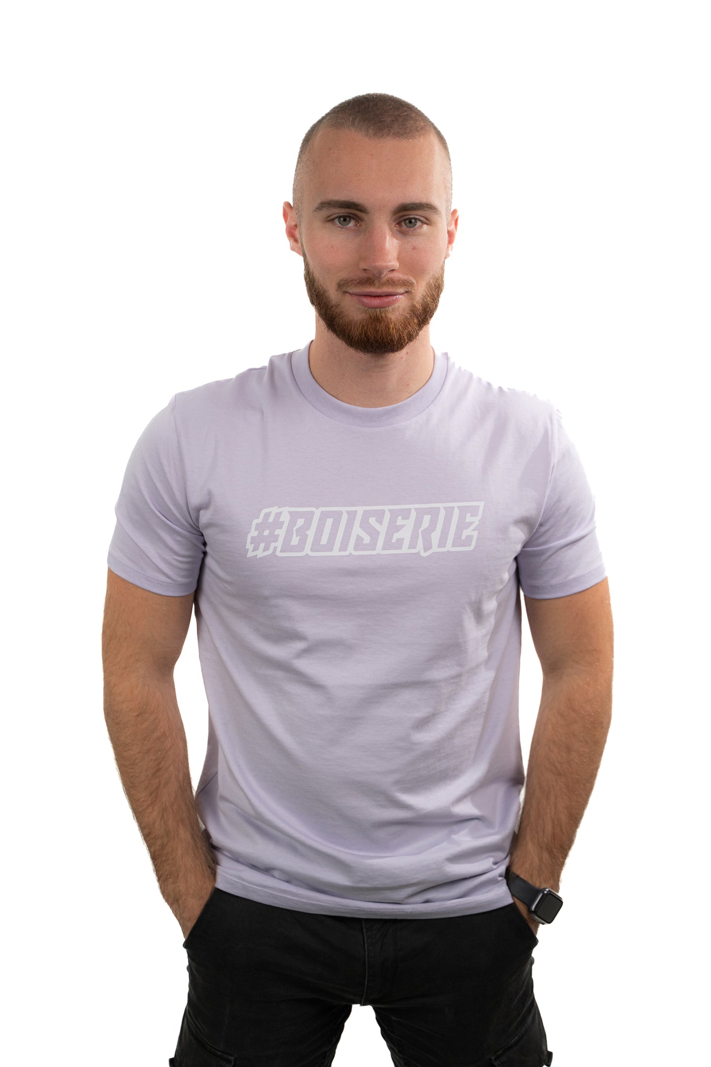 LE T-SHIRT LILA #BOISERIE BLANC